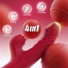 Thrusting Rotating Rabbit Vibrator Dildo G Spot Clit Massager Sex Toys For Women