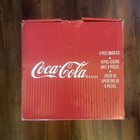 Dish Set Coca-cola 8pc Stoneware Snack Set By Gibson--always Coca Cola 1996 Vtg