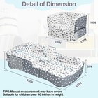 Travel Bed  Portable Bed   Chair 2-in-1     Convertible Travel Crib With Storag   