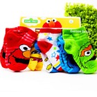 Sesame Street Toddler Socks 2t-4t Elmo  Cookie Monster Oscar  6 Pairs New