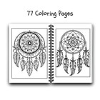 Dreamcatcher Coloring Book  Adult Coloring Book  Kids Coloring Book