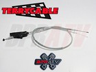 Raptor 700 700r Steel Braided Clutch Cable Aftermarket Terrycable Silver Upgrade