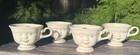 Vintage Bailey   s Winking Face Lady Tea Cups Set Of 4 Helen Hunt Special Edition