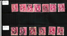 Sc  220 Shades Study Number Cancels Collection 2 Cent Washington 1890-93 Us 21-7