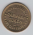 Car Wash Token With A Happy Car