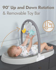 Baby Changing Pad  Waterproof   Non-slip  Includes Washable Cover  Safety Strap 