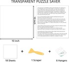 Preserve 3 X 1000 Puzzle Glue Sheets - 18 Peel And Stick Saver    