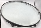 Vtg Glass Plateau Tray Featuring A Beveled Glass Surface Ornate Metal Frame 14   