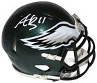 Aj Brown Autographed signed Philadelphia Eagles Spd Mini Helmet Beckett 40791