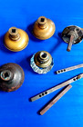 Vintage Brass Door Knobs  Handle And Glass Door Knob With Parts And Pieces Lot 