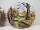  4  Vtg Hand Painted Saw Blade Art Farm   Scenery  Home Decor Items 6 1 2  To 7 