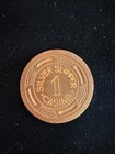 Vtg  Silver Slipper Hotel Casino  1 Gaming Poker Chip Rare  - Las Vegas