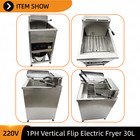 30l Commercial Deep Fryer 220v 1-ph Vertical Rotating For Hot Dogs   Sausages