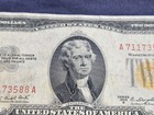 1953 B   2 Dollar Bill Yellow-gold Seal  Au