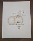 Vintage Hallmark Blank Notecard With Puppy And Mouse  Hallmark Puppy Mouse Card