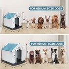 28  32 h Outdoor Dog House Water weather Resistant Pet Shelter Dog Kennel