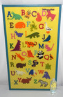 Vtg 1972 Paragon Animal Alphabet Sampler 3ft Embroidery Crewel Behind Glass Art