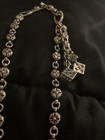 Silver Chrome Men s Wallet Chain  Gothic Pants Chain  Cross Wallet Chain