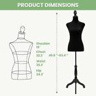 49-63 Inch Female Mannequin Torso Dress Form Display With Wooden Tripod Stand