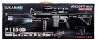 P1158d M4 Spring Aeg Vertical Grip Laser Adjustable Stock Airsoft Rifle   Pistol