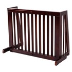 Petsjoy Folding Adjustable 3 Panel Wood Pet Dog Slide Gate Safety Fence