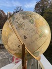 Vtg 90s World Globe Globe Master Replogle 12  With Raised Relief Free Standing