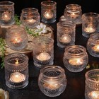 30 Pcs Assorted Votive Candle Holders  Wedding Centerpieces Table Clear