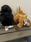Bundle Of 2 Vintage Ganz Webkinz Penguin Hm132   Fawn deer Hm331 Euc No Codes