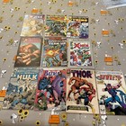 Lot Of 10 Marvel Dc Comic Books Hulk Thor X-men Batman Hawkeye Vintage Comics 
