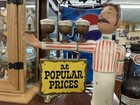 1960 s Pabst Blue Ribbon Metal Display Statue Figurine Vintage