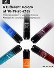 Cuebar Pool Sticks Set Of 6 Pool Cues 18-21 Oz 58 Inch 2-piece - Black Blue