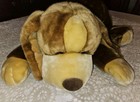 Vintage Toys R Us Animal Alley Jumbo Darby Brown Puppy Dog Stuffed Plush 