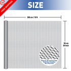Magzo 304 Stainless Steel Mesh Window Screen Roll 35in X 35in X 10ft  Silver