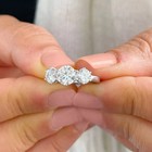 Certified Natural 2ct F vs1 Round White Diamond Aaa 14k White Gold Wedding Ring