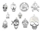  Skull Head Charm Skeleton Bone Halloween Diy Jewelry Making Skull Head Charm