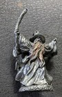 Vtg Rawcliffe Pewter Wizard Figurine Rf 3958 Signed Garrity Blue Gem Staff Robe