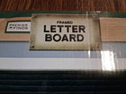 Premier Finds Framed Letter Board
