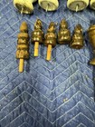 Lot Of 10 Vintage Carved Wood Finial Toppers Architectural Salvage Assorted Sz