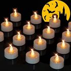 24 Pcs Flameless Battery Operated Led Flickering Tealight Candles Wedding Usa