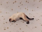 Hagen Renaker Climbing Siamese Cat  Item  03228 Hanging On Glass Retired