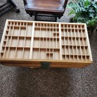  Hamilton Letterpress Tray s Printers  Trinket Shadow Box 32x17 Euc 