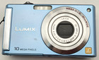 Panasonic Lumix Dmc-fs5 10 1mp Digital Camera  Blue W Charger  8gb Sd Card  Box