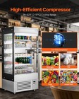 Open Air Merchandiser 4-tier Display Cooler With Air Curtain 18 4cu ft 