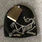 Arcteryx Bird Head Toque Beanie Hat Orca Black Merino Knitted Cap Hat