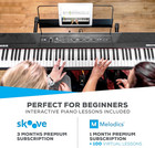 Alesis Recital     88 Key Digital Piano Keyboard With Semi Weighted Keys  2x20w Sp