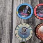 Vintage Lot Of 17 Casino Gaming Poker Chips Las Vegas Nevada Flamingo  1  5
