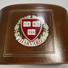 Harvard Vtg Early 60 s Leatherette Oval Desk Caddy Latin  ve Ri Tas  Or  truth 