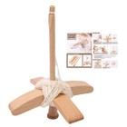 Turkish Drop Spindle Beech Wood Wool Spinning Wheel For Yarn Making
