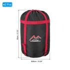 2 Pack Compression Stuff Sack S Size Waterproof Sleeping Bag Sack Black Red