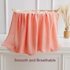 Muslin Swaddle Blanket  Soft Silky Baby Blanket  47 X 47 Inches  Pack Of 4